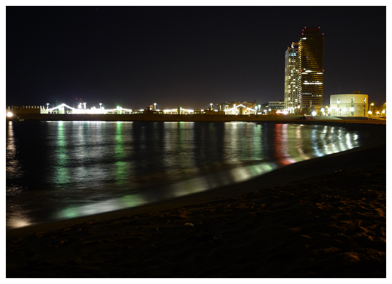 Am Strand von Barcelona