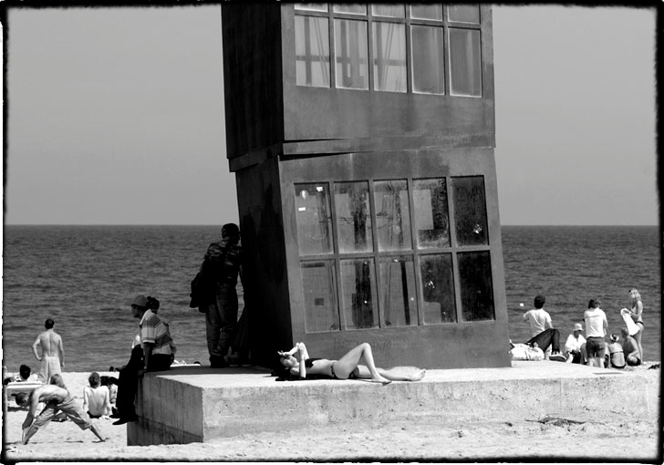 Am Strand von Barceloneta