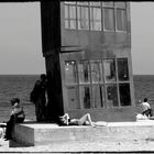 Am Strand von Barceloneta