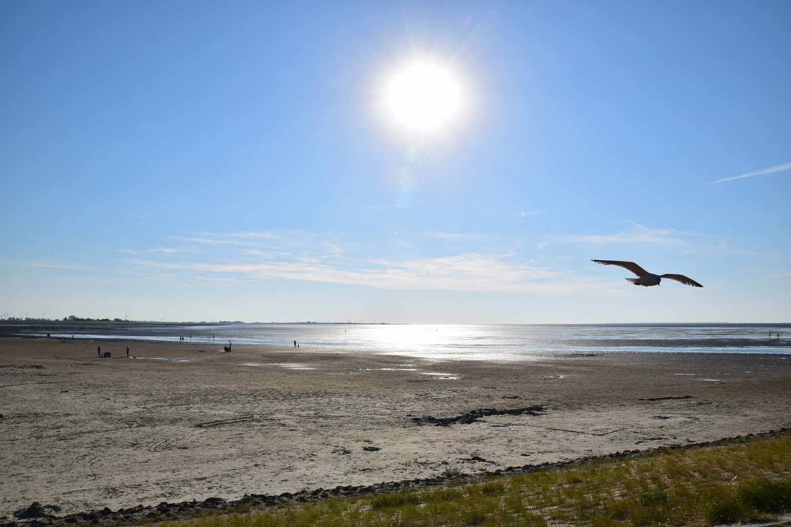 ... am Strand von Bensersiel