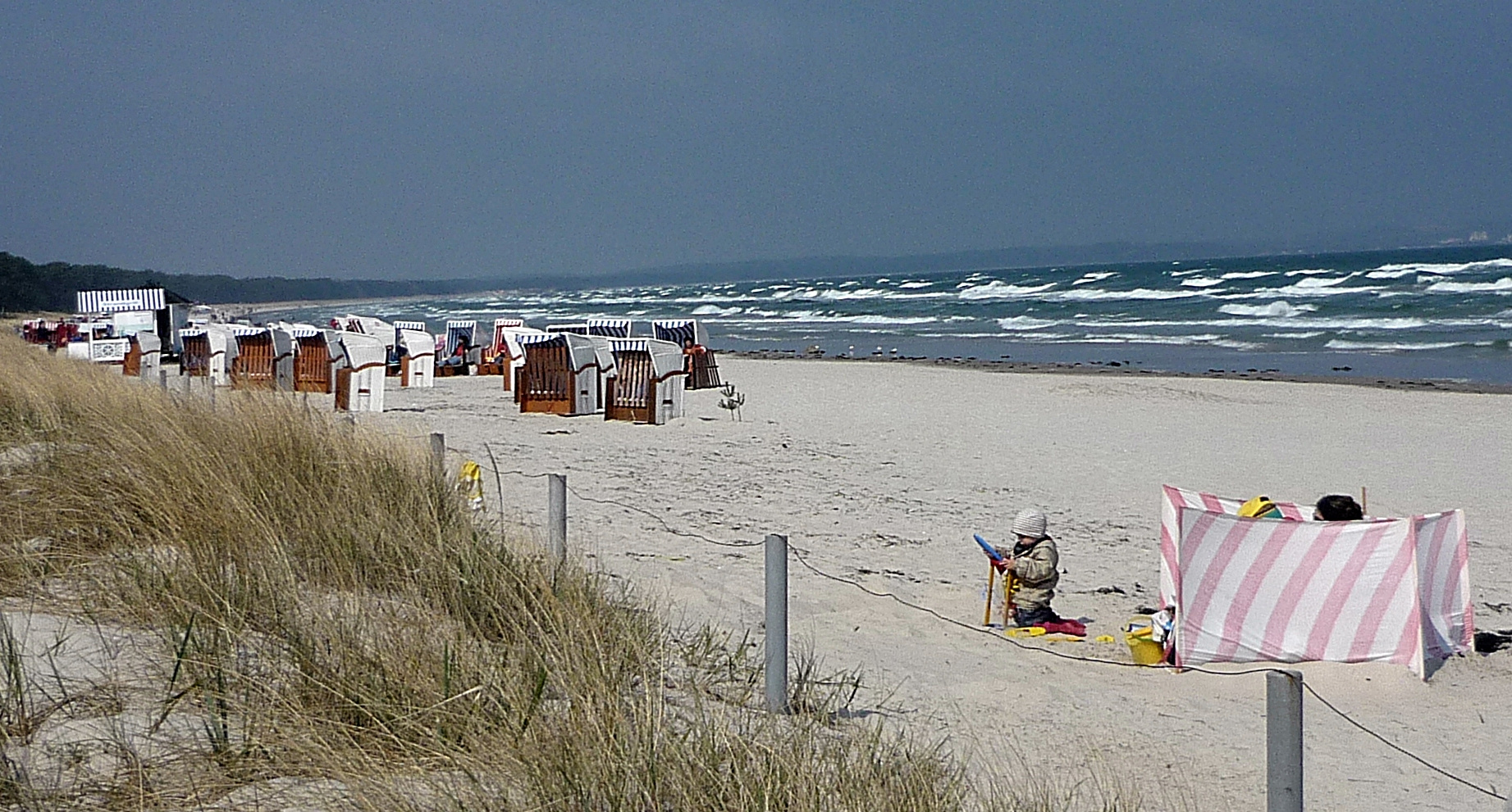 Am Strand von Binz . 