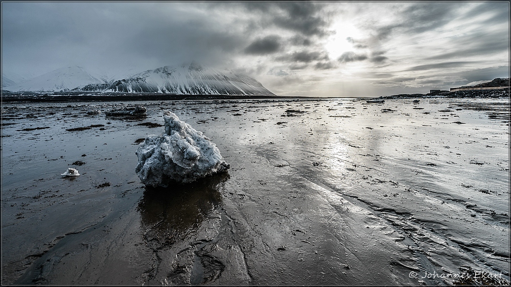 Am Strand von Borgarnes