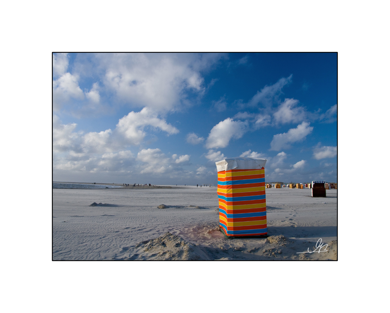 am Strand von Borkum