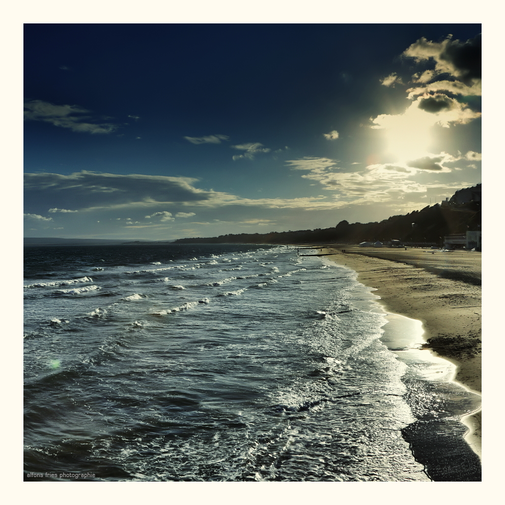 Am Strand von Bournemouth