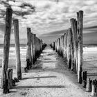 Am Strand von Burgh-Haamstede stehen diese fotogenen Poller.