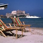 Am Strand von Calvi 1966