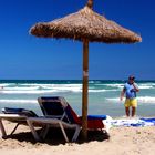 am Strand von Can Picafort.