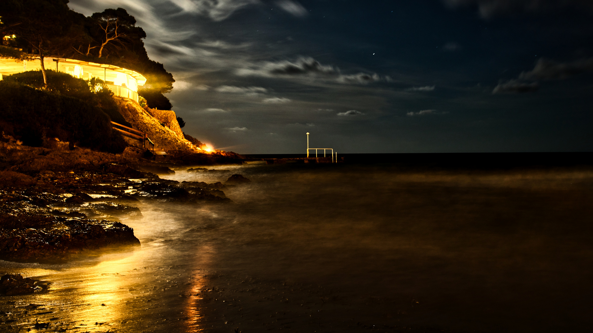 am  Strand von Canyamel Mallorca, Spanien