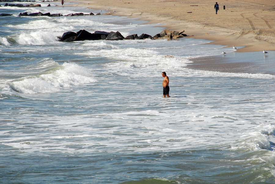 Am Strand von Coney Island