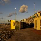 Am Strand von De Haan bei Abendsonne