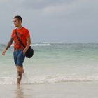 Am Strand von Diani Beach (Kenia)