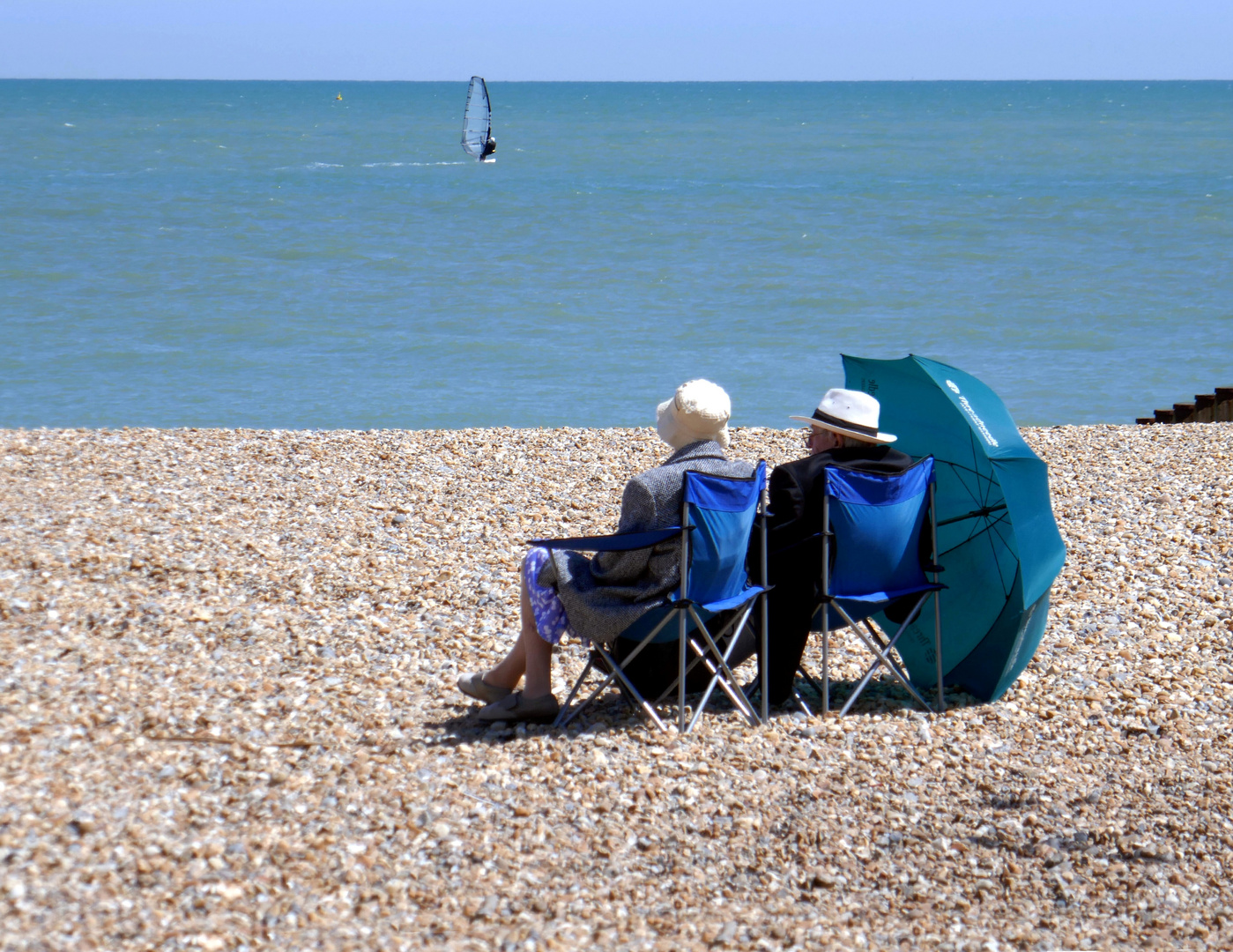 Am Strand von Eastbourne 