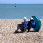 Am Strand von Eastbourne 