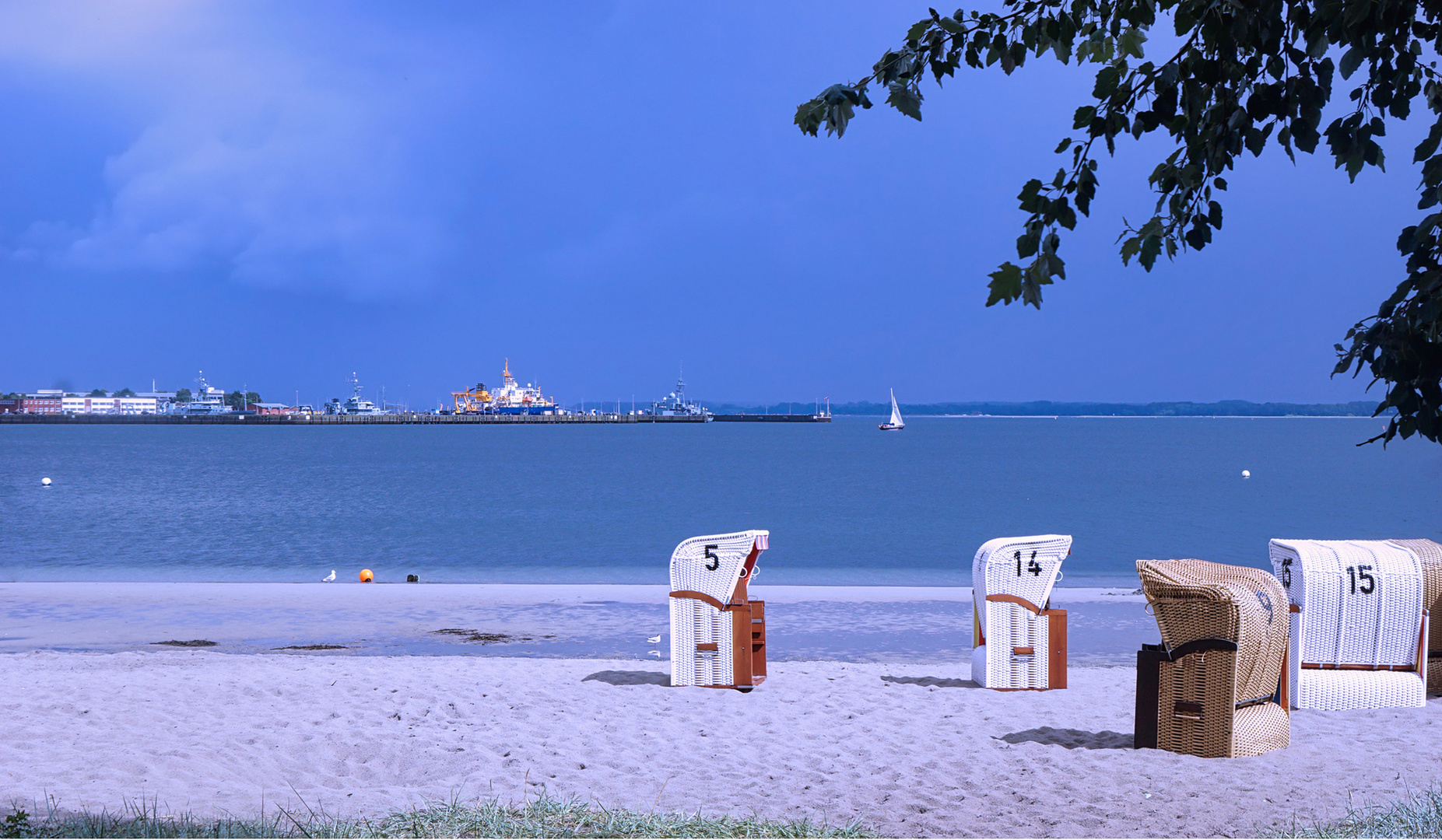 Am Strand von Eckernförde