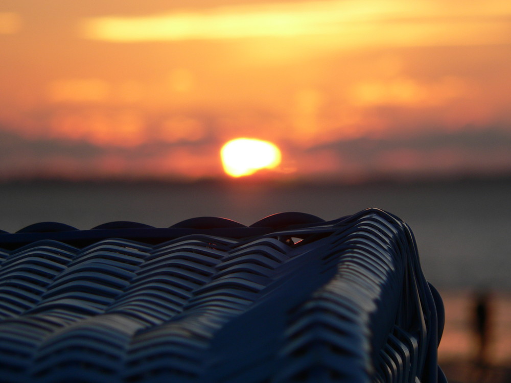 Am Strand von Föhr, mit Blick auf Sylt