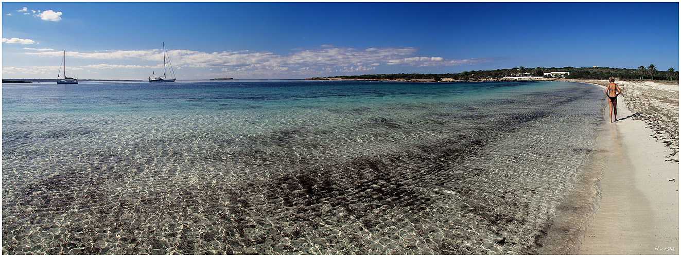 Am Strand von Formentera