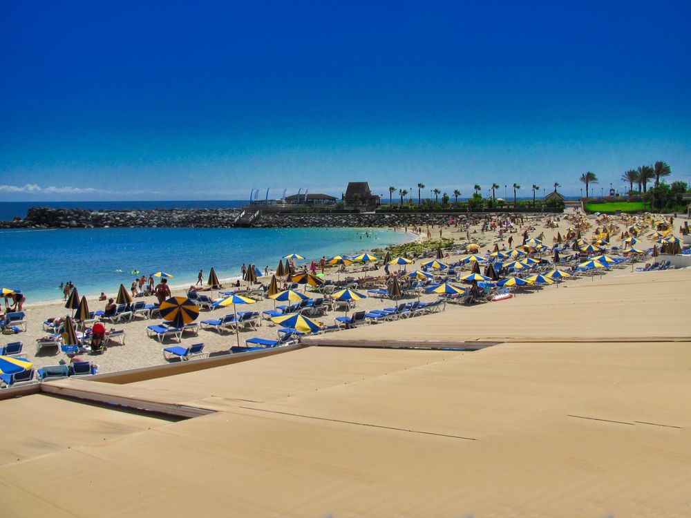 Am Strand von Gran Canaria... vor langer Zeit