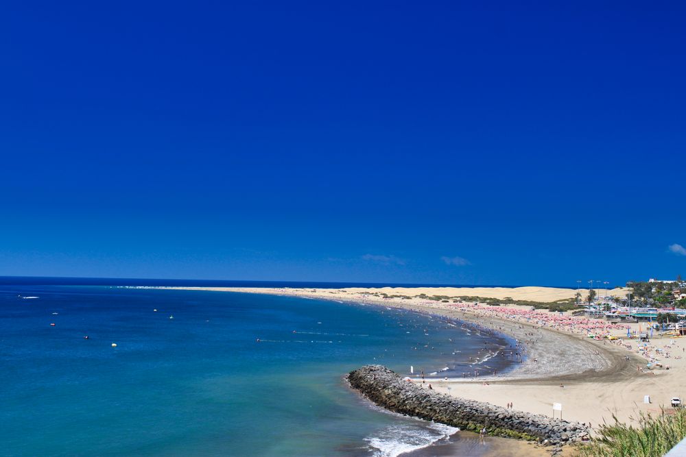 Am Strand von Gran Canaria... vor langer Zeit