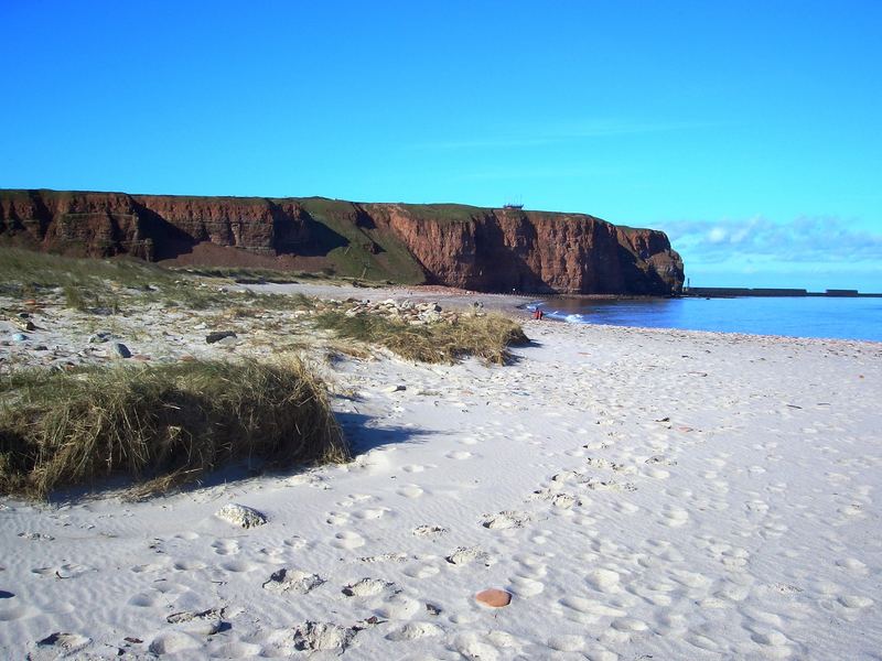 Am Strand von Helgoland