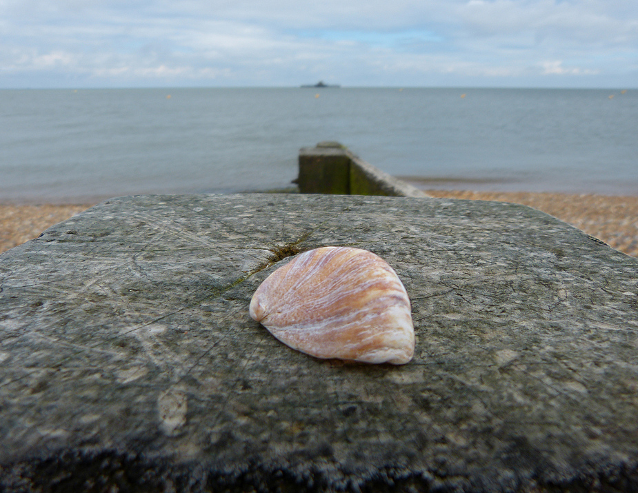 am Strand von Herne Bay in England