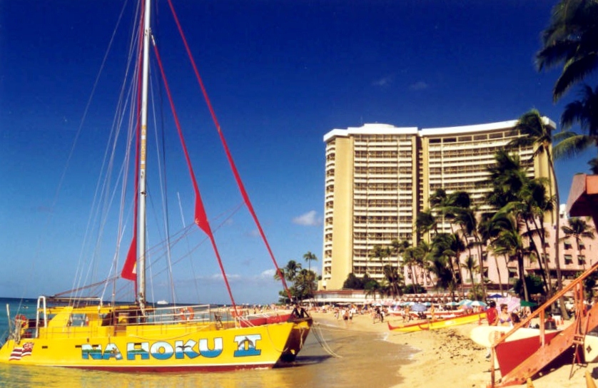 Am Strand von Honolulu