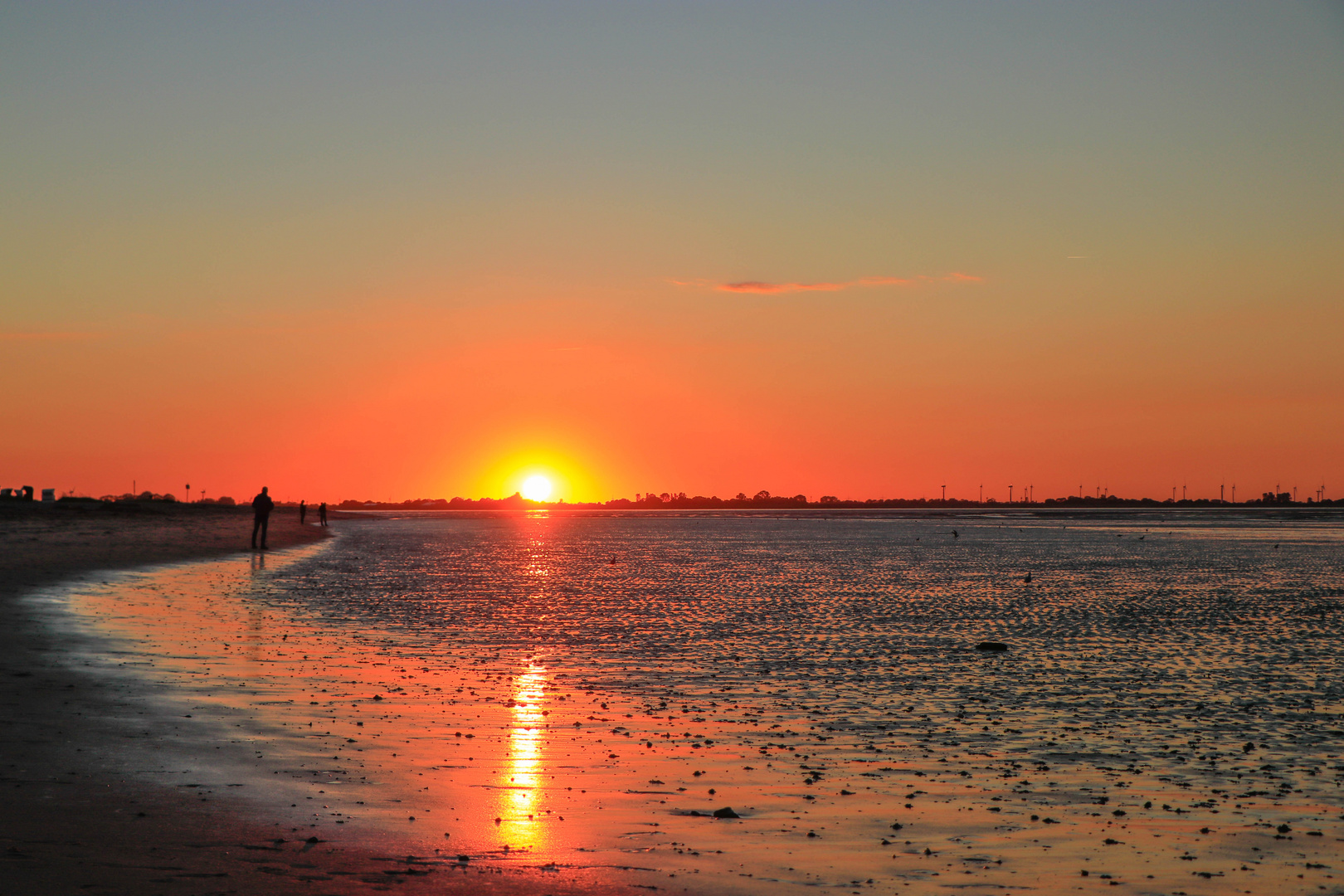 Am Strand von Hooksiel