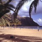 Am Strand von Isla Plana in Spanien