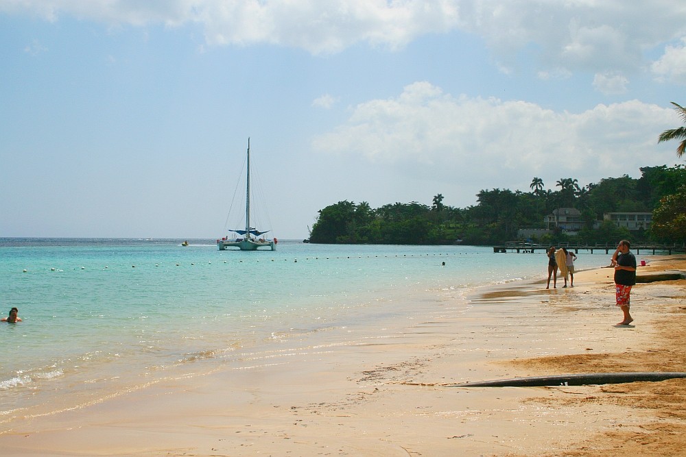 Am Strand von Jamaica