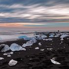 Am Strand von Jökulsárlón