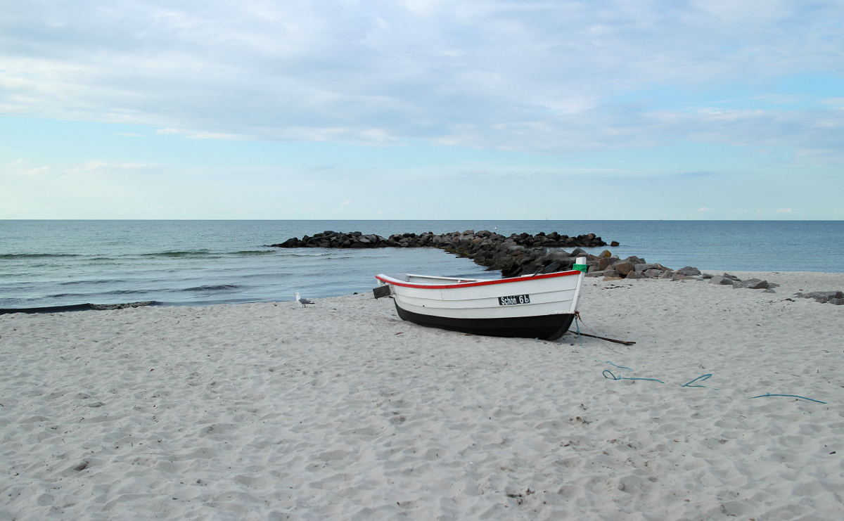 Am Strand von Kalifornien.