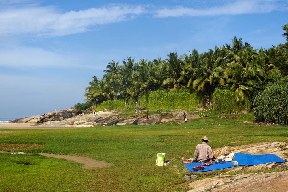 Am Strand von Kerala