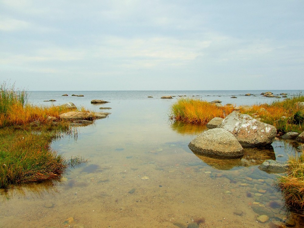 Am Strand von Kivik in Schweden