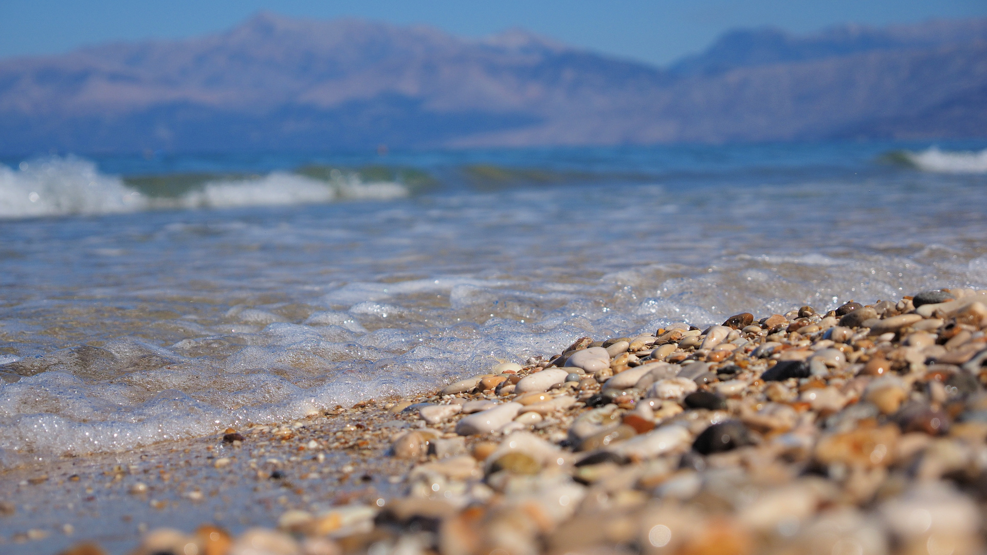 Am Strand von Korfu