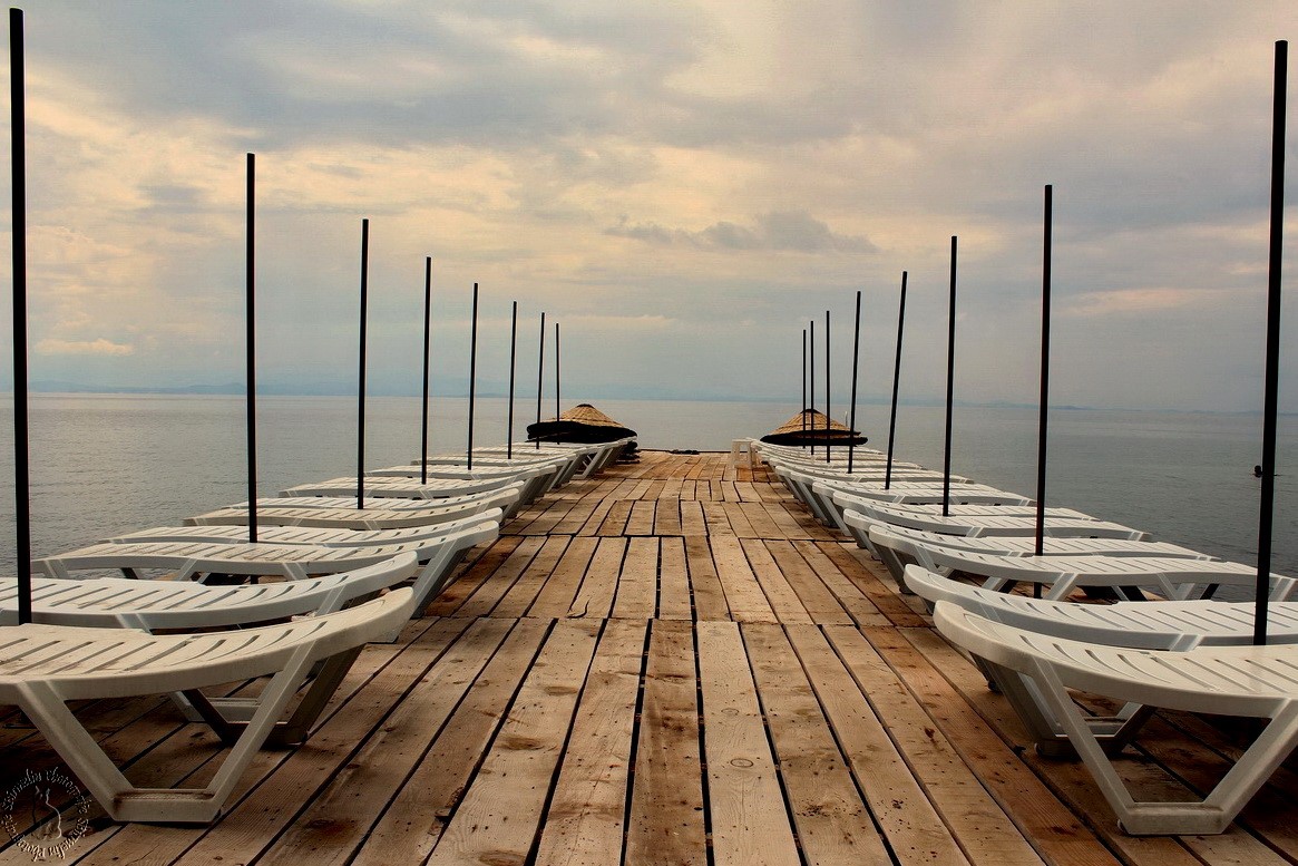 Am Strand von Kücükkuyu Türkei