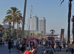 Am Strand von La Barceloneta