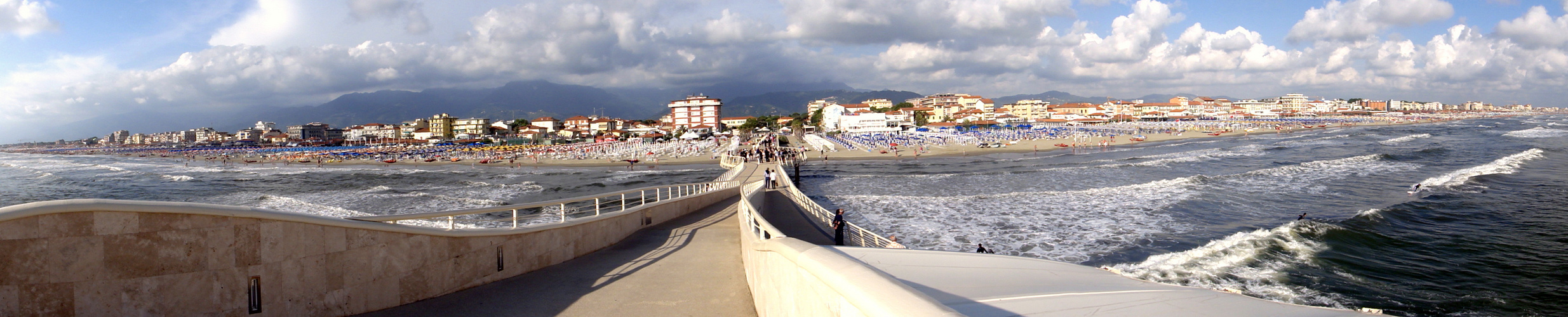 am Strand von Lido di Camaiore