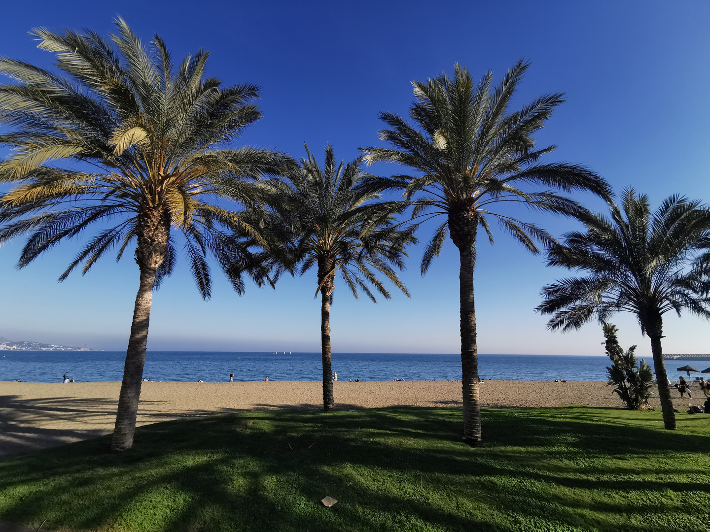 Am Strand von Malaga