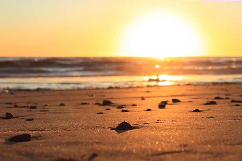 am Strand von Malibu