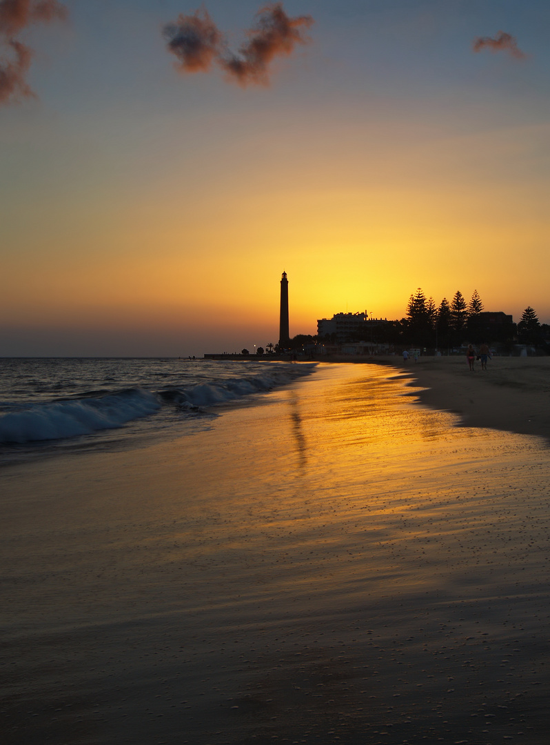 Am Strand von Maspalomas auf Gran Canaria