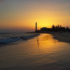 Am Strand von Maspalomas auf Gran Canaria