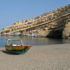 Am Strand von Matala (Südküste Kreta)