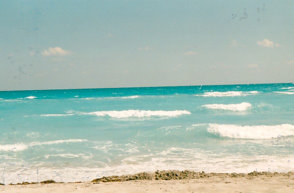 Am Strand von Miami Beach...