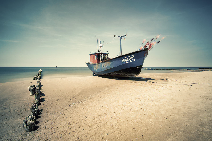 Am Strand von Miedzyzdroje - Polen