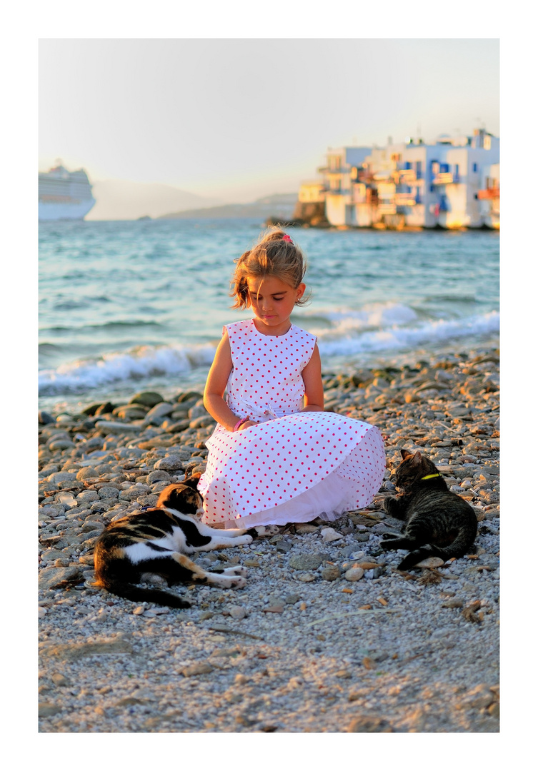 Am Strand von Mykonos