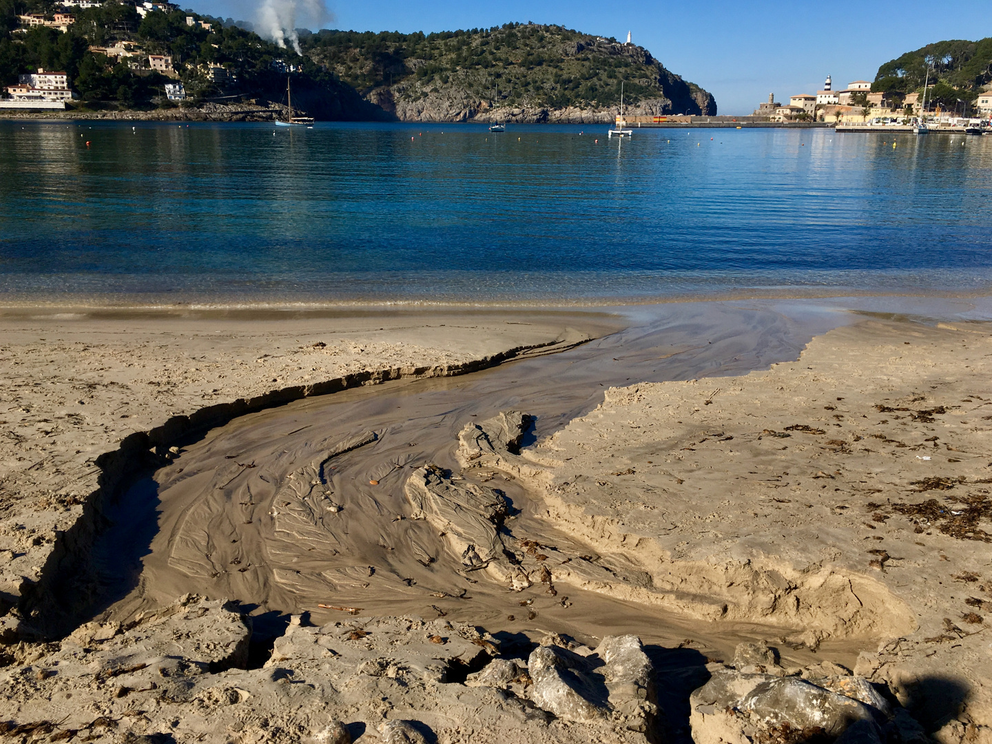 Am Strand von Port de Sóller 