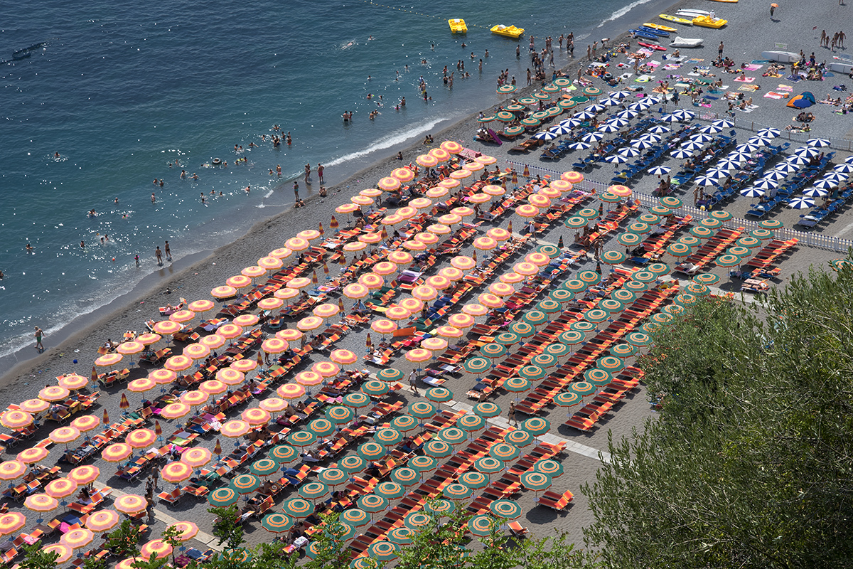 Am Strand von Positano