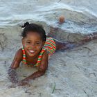 Am Strand von Punta Cana lächelte ...