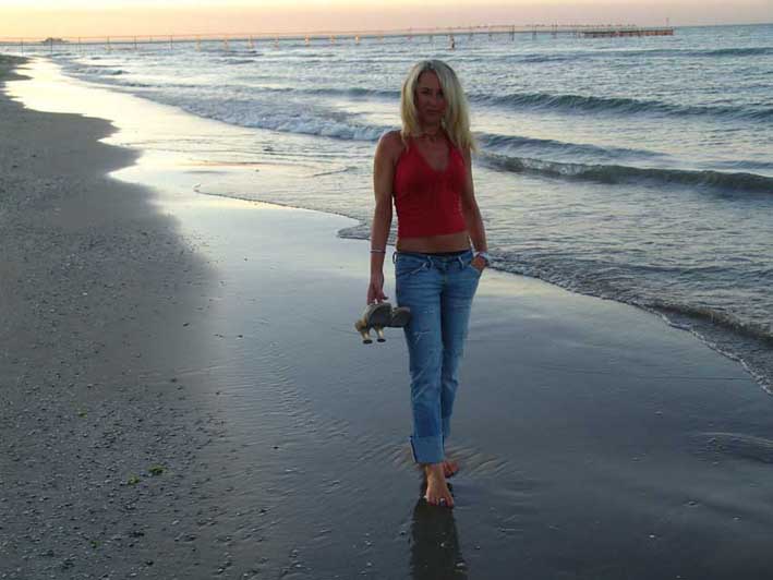 Am Strand von Rimini