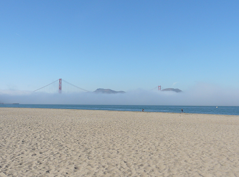 Am Strand von San Francisco