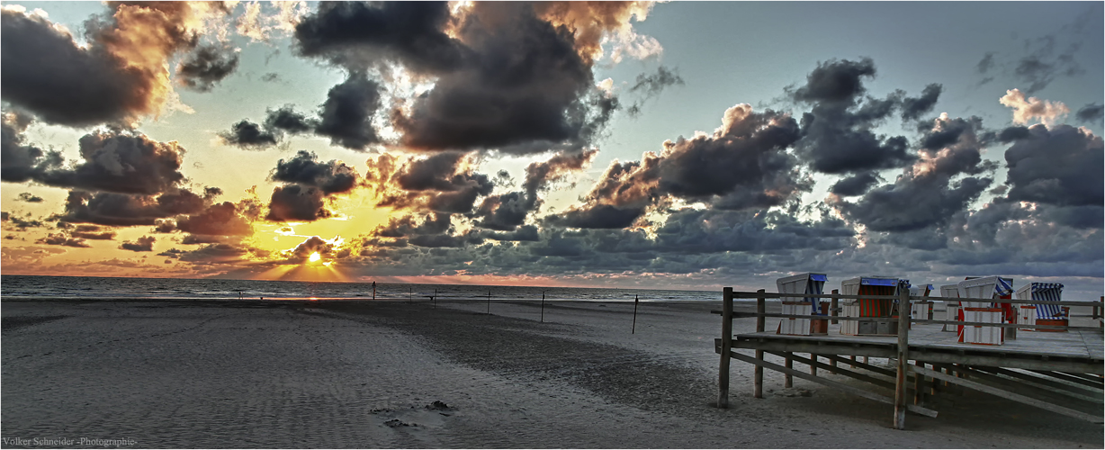 am Strand von Sankt Peter Ording